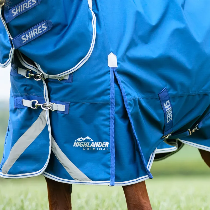 Highlander Original 200g Medium Weight Turnout Combo Rug - Blue-3