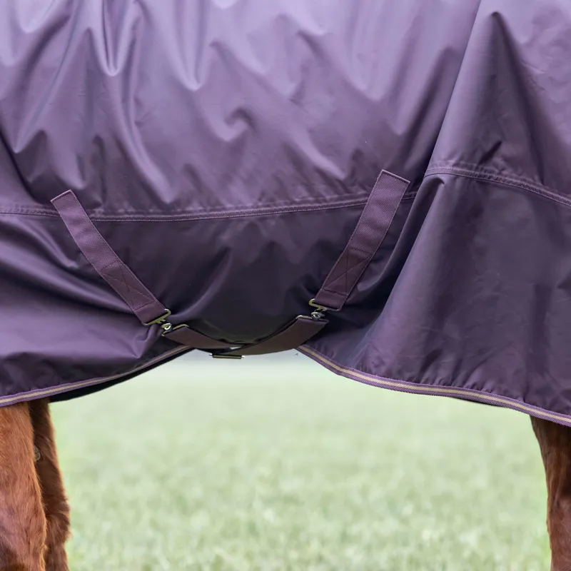 Typhoon 100g Combo Turnout Rug - Black Cherry-2