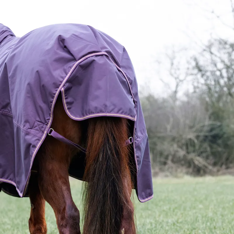 Typhoon 100g Combo Turnout Rug - Black Cherry-3