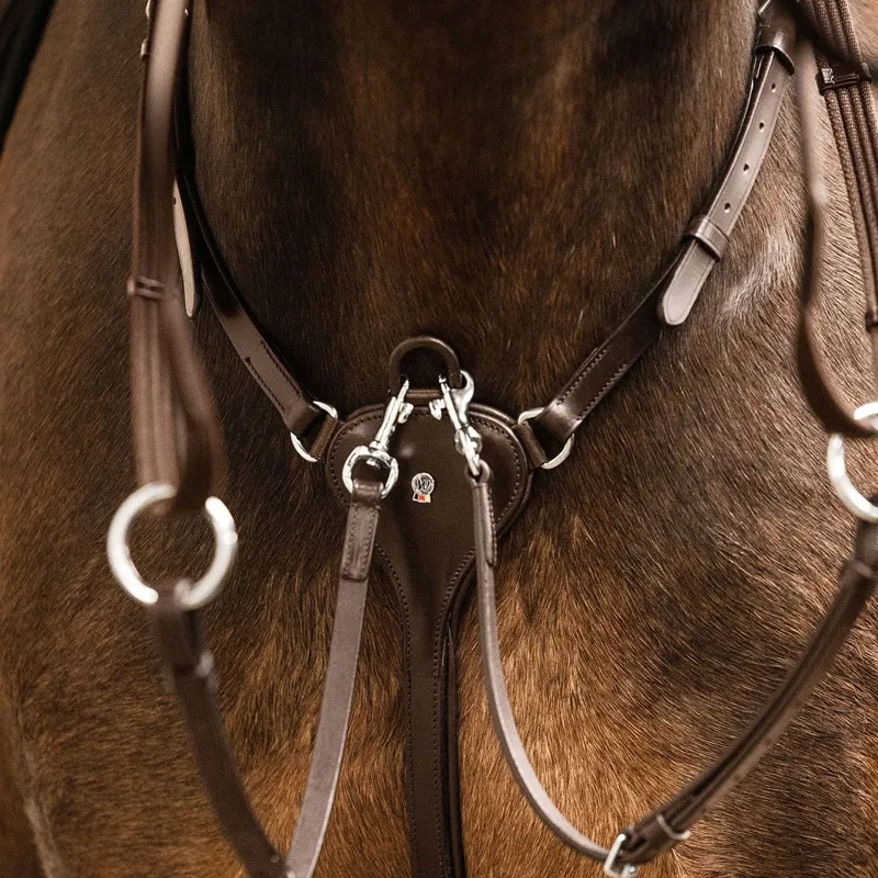 Waldhausen X-Line Padded Breastplate - Brown-3