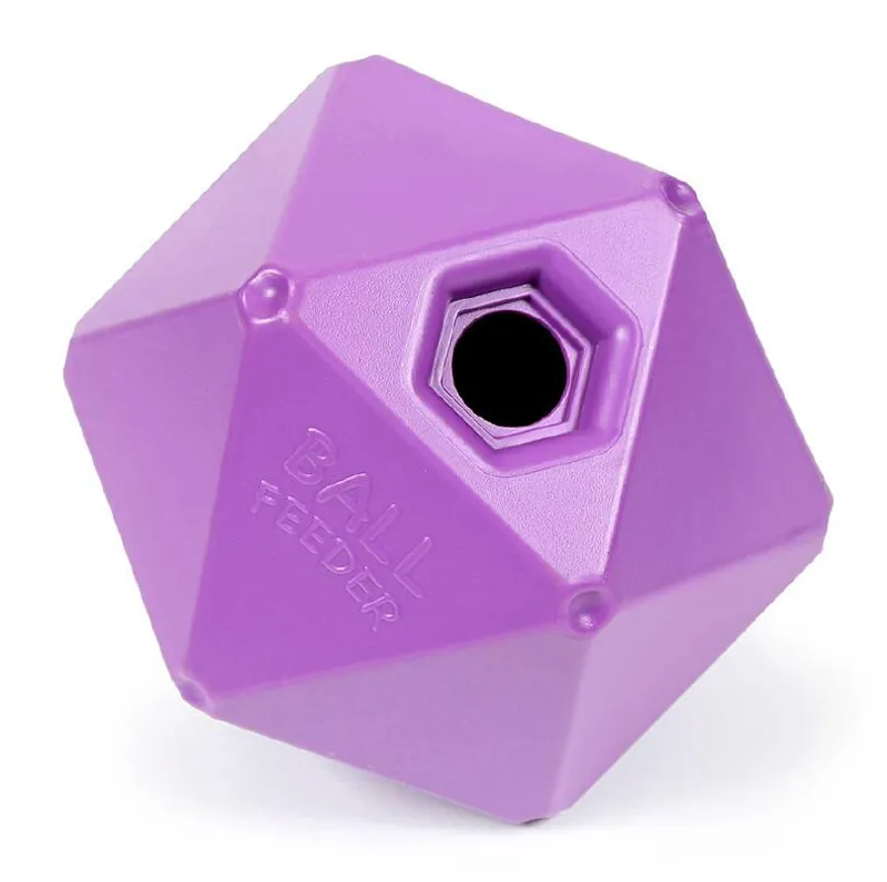 Shires 9 Inch Ball Feeder / Treat Ball - Purple
