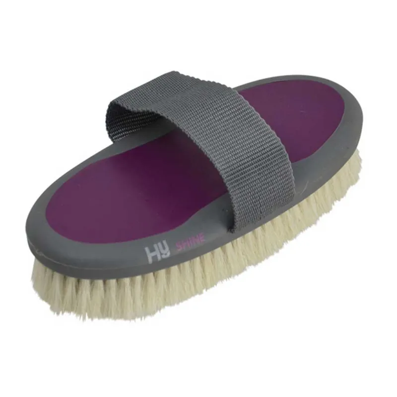 Hy Sport Active Goat Hair Body Brush - Burgundy