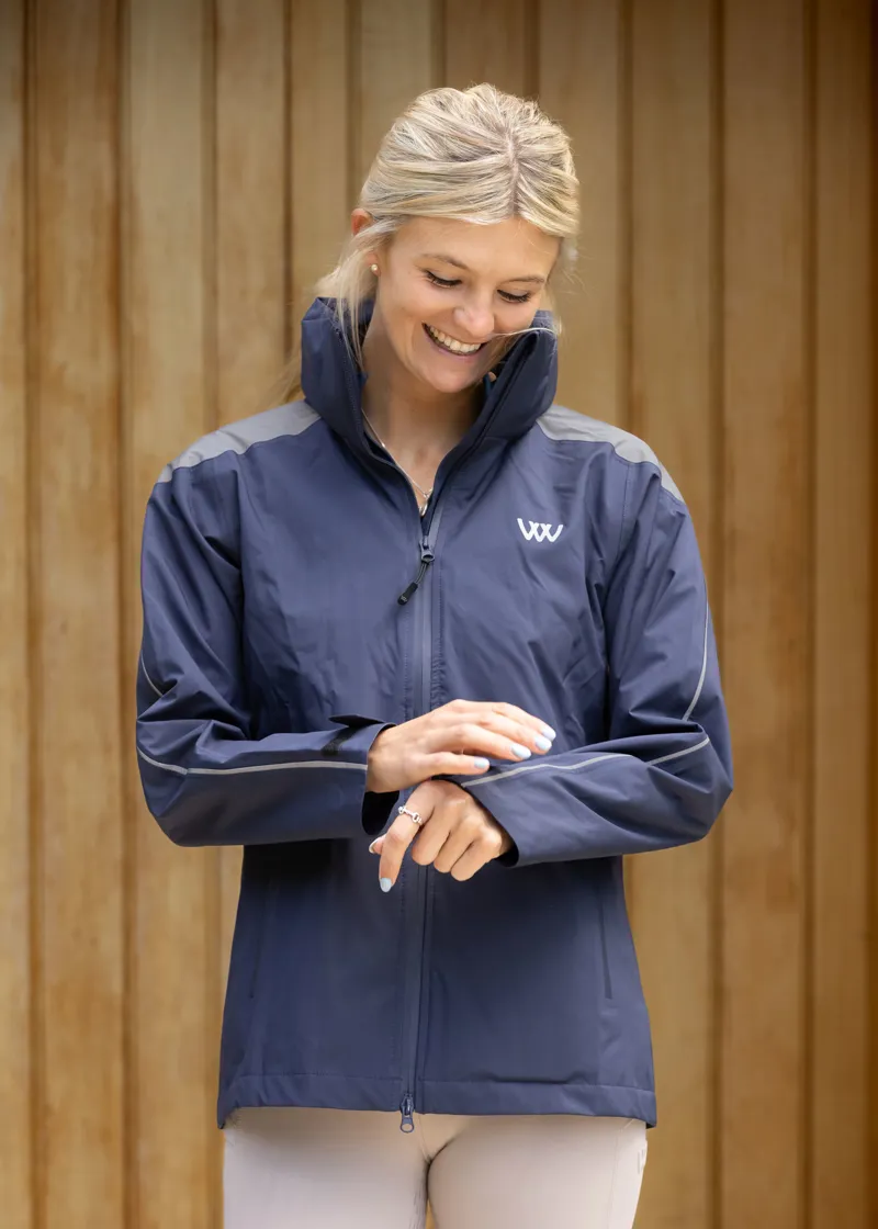 Woof Wear All Season UNISEX Waterproof Riding Jacket - Navy