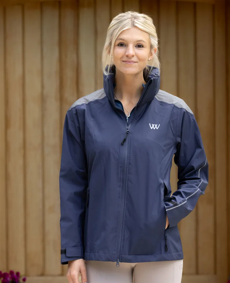 Woof Wear All Season UNISEX Waterproof Riding Jacket - Navy-2