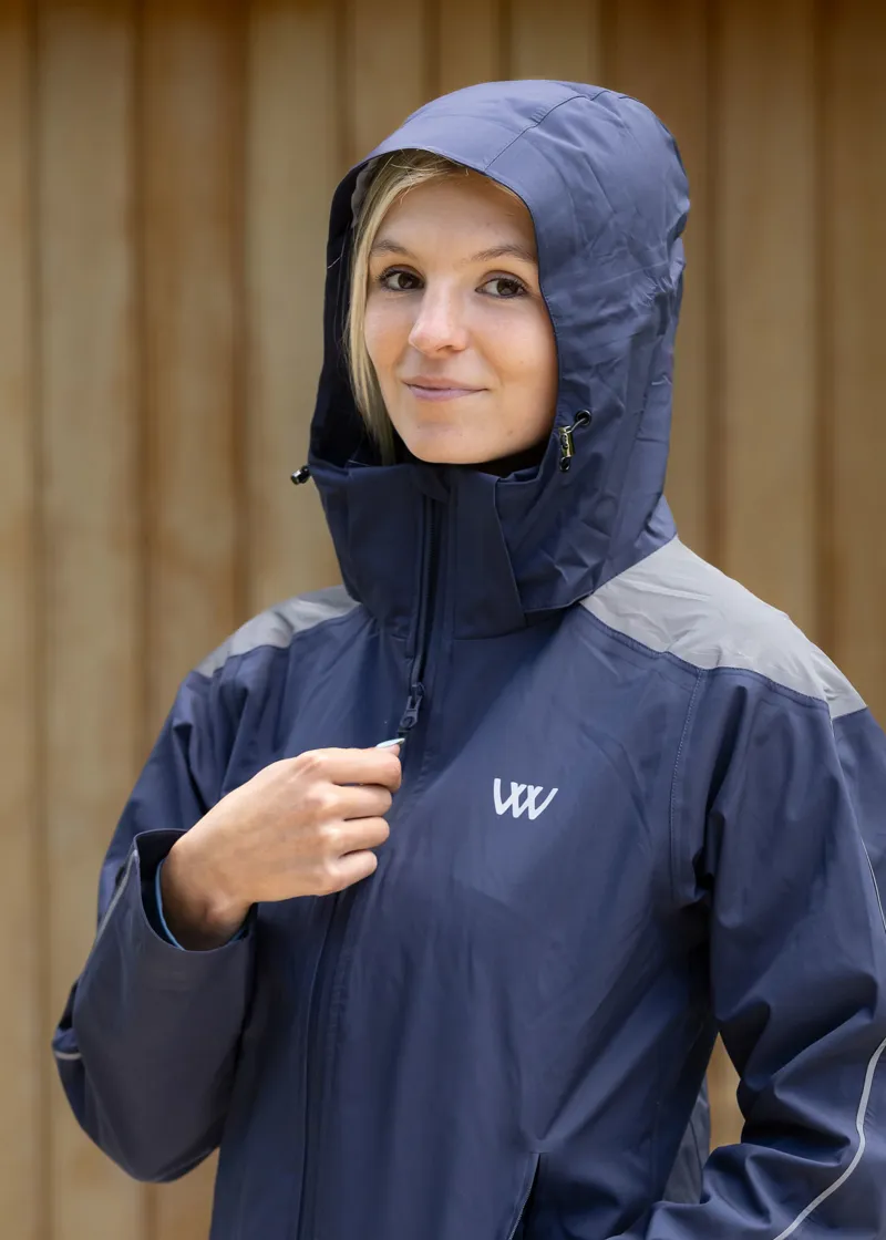 Woof Wear All Season UNISEX Waterproof Riding Jacket - Navy-4