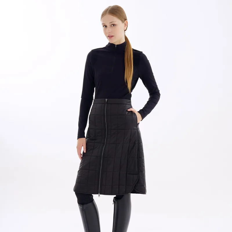 euro-star Amber Quilted Riding Skirt - Black