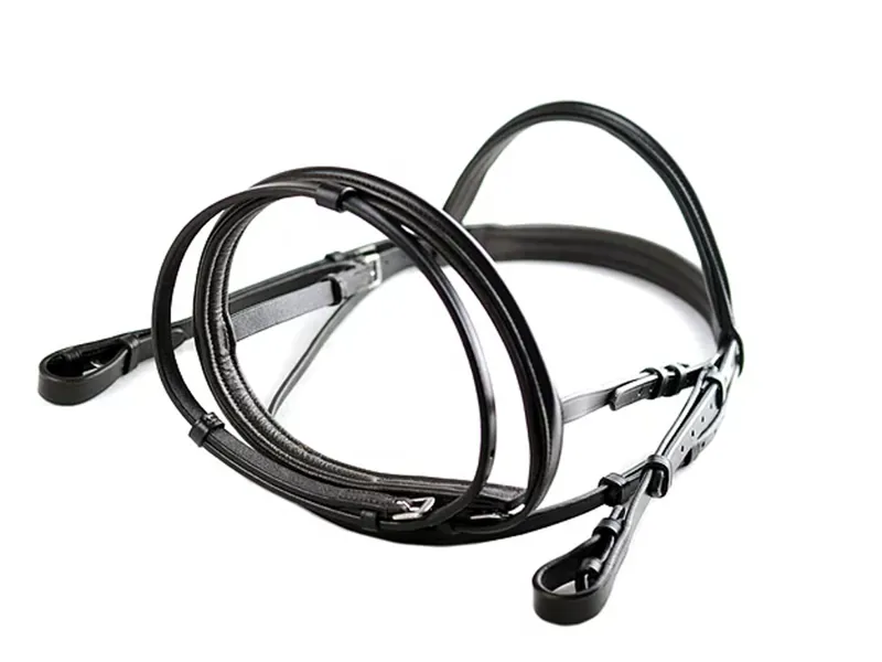 Ascot Comfort Flash Bridle - Black-3