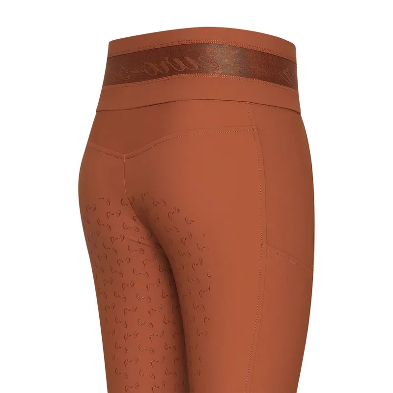 euro-star Athletic Luxe Full Seat Breeches - Dark Cinnamon-1