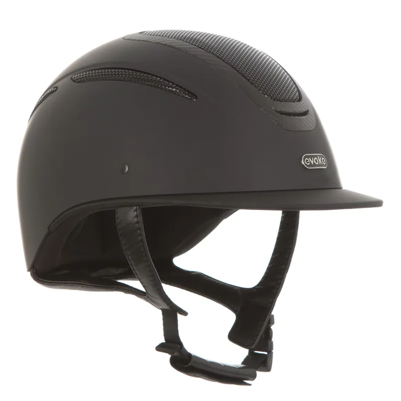 Evoke Elara Classic Peak - Black/Carbon Frame Helmet-2