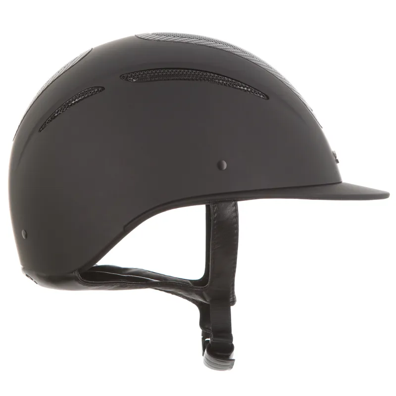 Evoke Elara Classic Peak - Black/Carbon Frame Helmet-3