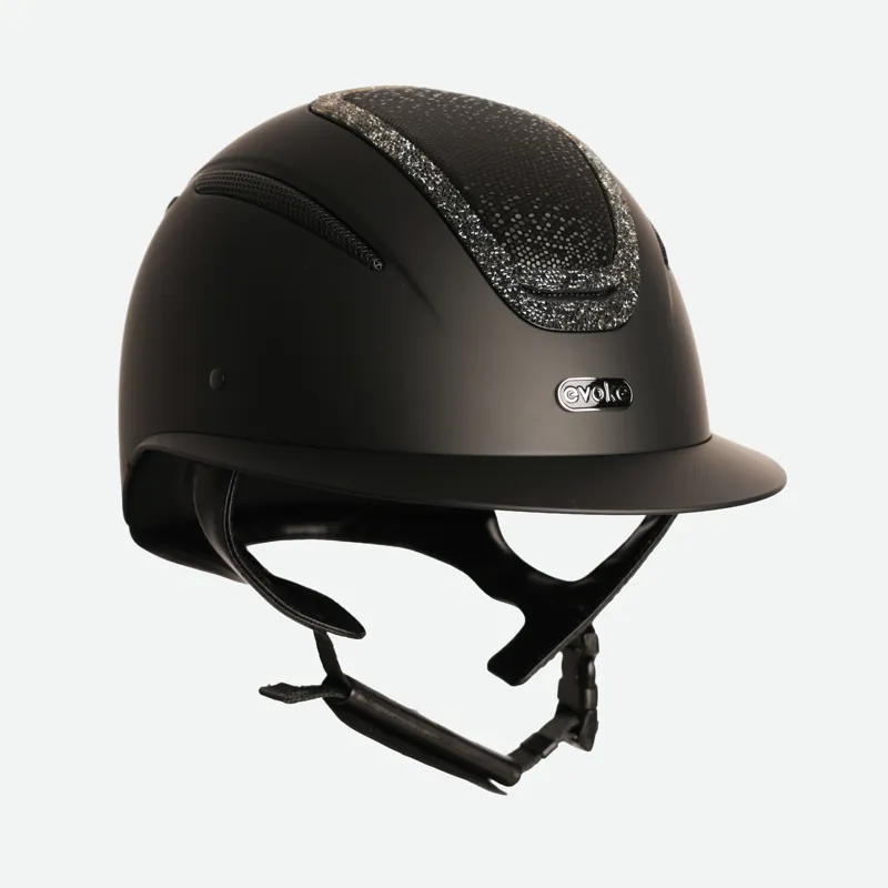 Evoke Elara Wide Peak - Black/Viper /Steel Crystal Frame Helmet-3
