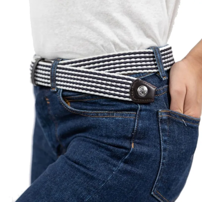 Harcour Brume Elasticated Belt - White