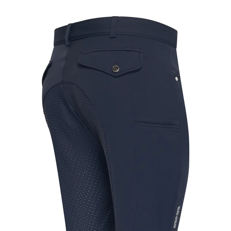 euro-star Camillo Mens Full Grip Breeches -  Navy-1