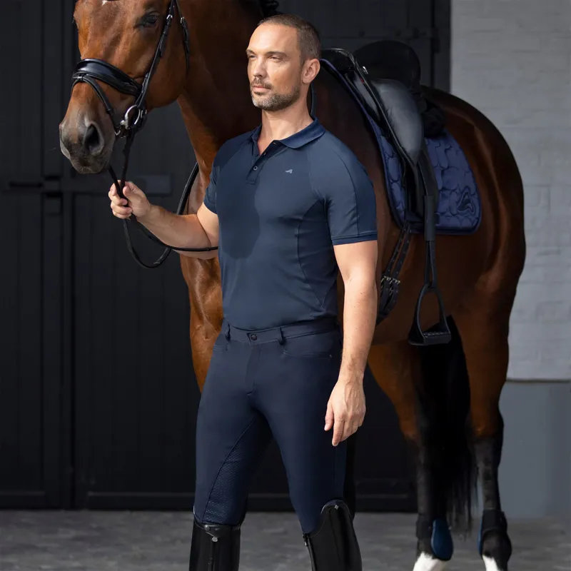 euro-star Camillo Mens Full Grip Breeches -  Navy-2