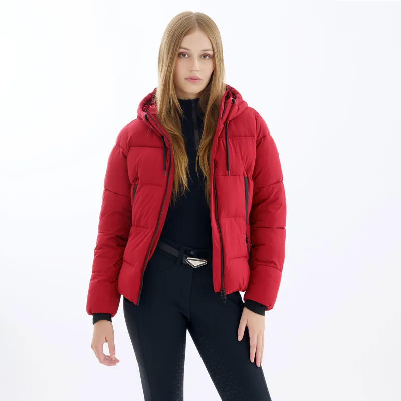 euro-star Carmey Quilted Jacket - Deep Red-1