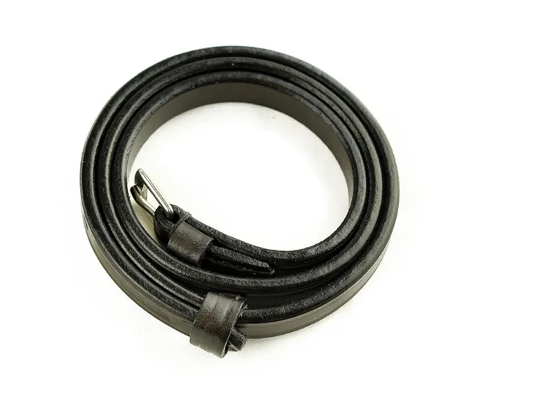 English Leather Flash Strap - 1/2 Inch - Black-1