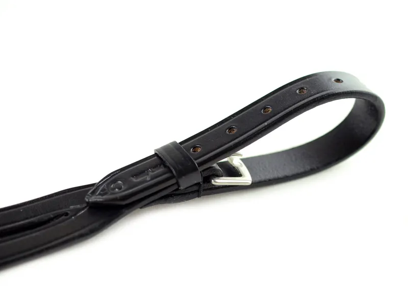 English Leather Running Martingale Attachment - Black-1