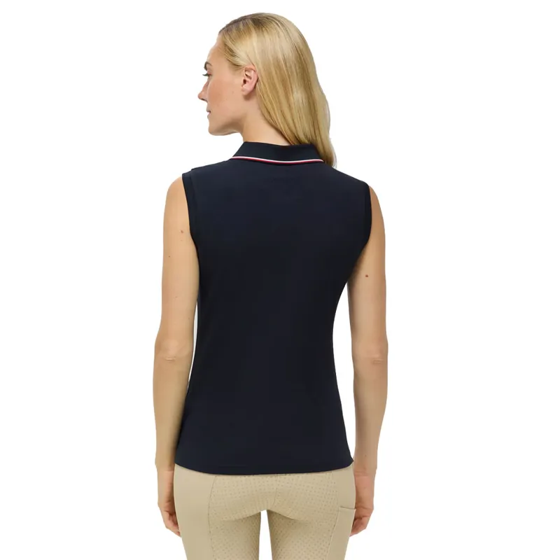 Hilfiger Cordova Sleeveless Polo Shirt - Desert Sky-1