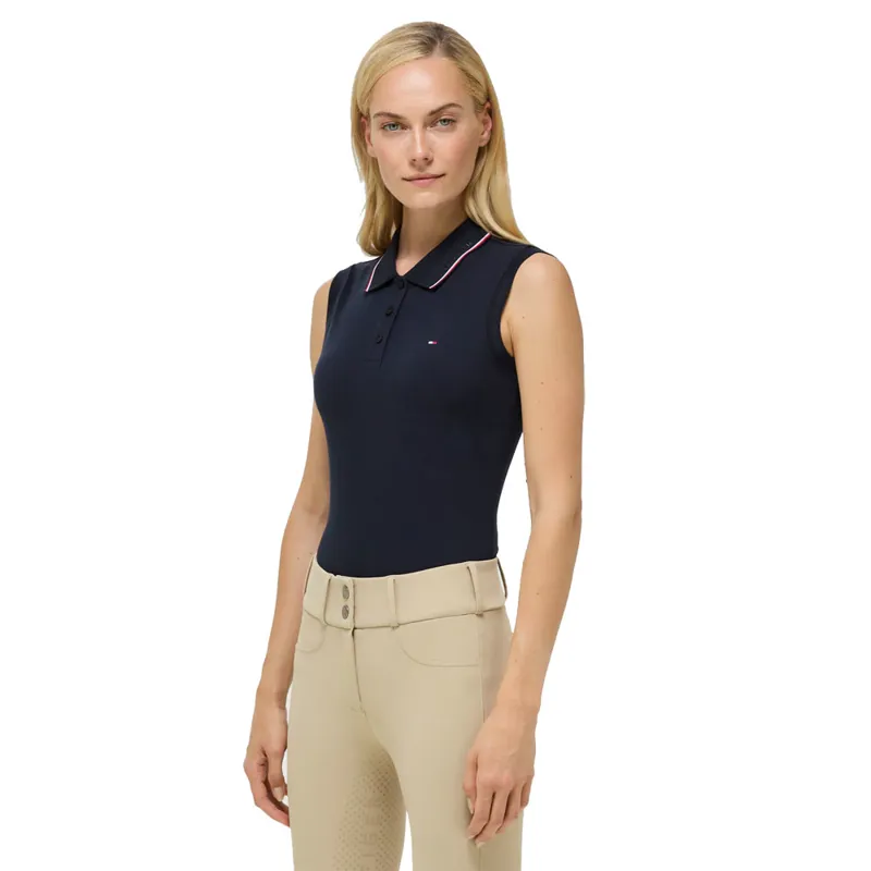 Hilfiger Cordova Sleeveless Polo Shirt - Desert Sky