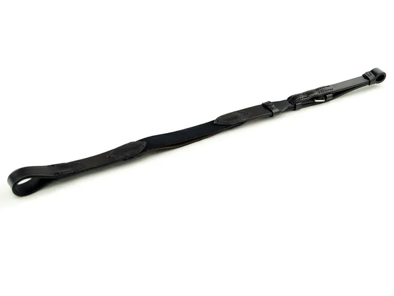 English Leather Elasticated Standing Martingale Attachment - Black-1