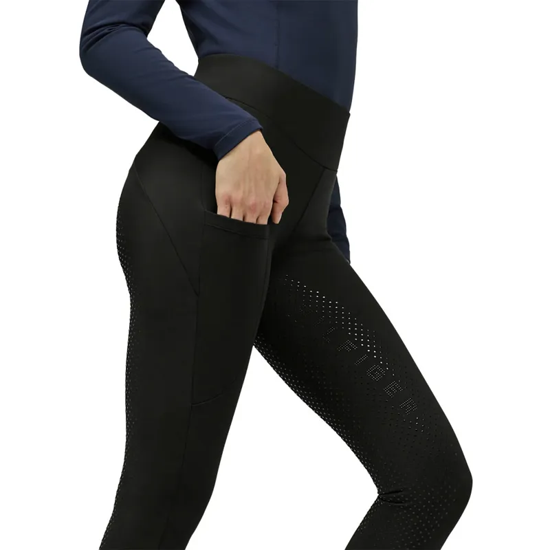 Hilfiger Elmira All Year Rhinestone Full Grip Leggings - Black-1