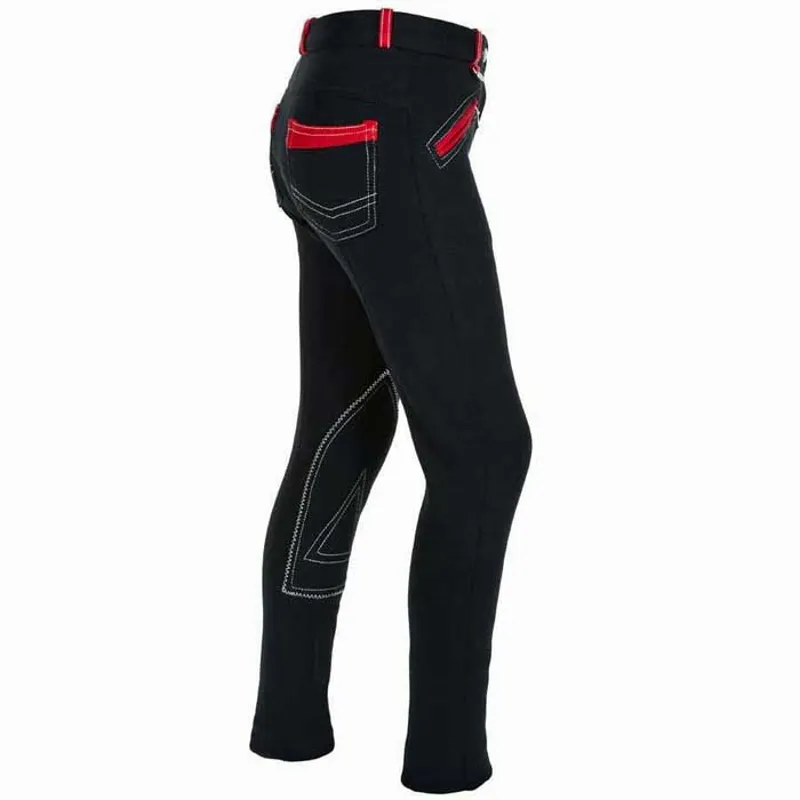 Hy Equestrian Diesel Ladies Jodhpurs - Navy/Red
