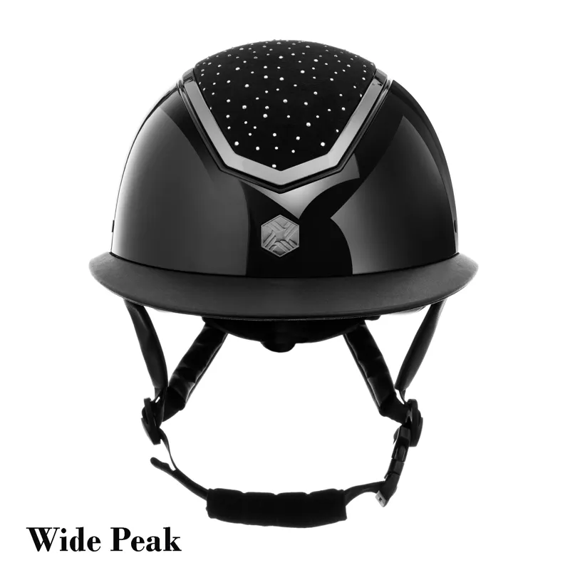 Kylo Riding Helmet WITH MIPS - Black Gloss/Chrome - CHOOSE PEAK-1