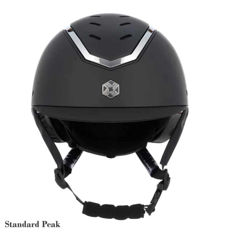 Kylo Riding Helmet WITH MIPS - Black Matte/Silver - CHOOSE PEAK-1