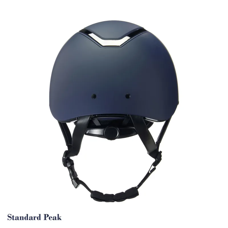 Charles Owen Kylo Riding Helmet - Navy Matte/Pewter - CHOOSE PEAK-3