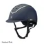 Charles Owen Kylo Riding Helmet - Navy Matte/Pewter - CHOOSE PEAK
