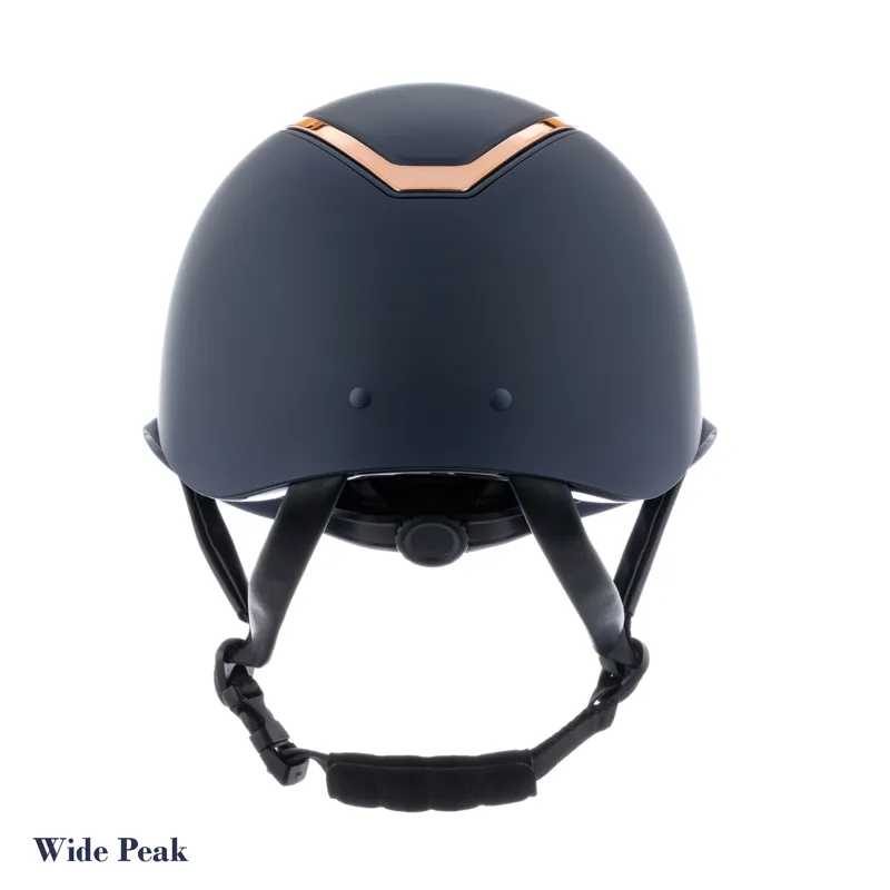 Charles Owen Kylo Riding Helmet - Navy Matte/Rose Gold - CHOOSE PEAK-2