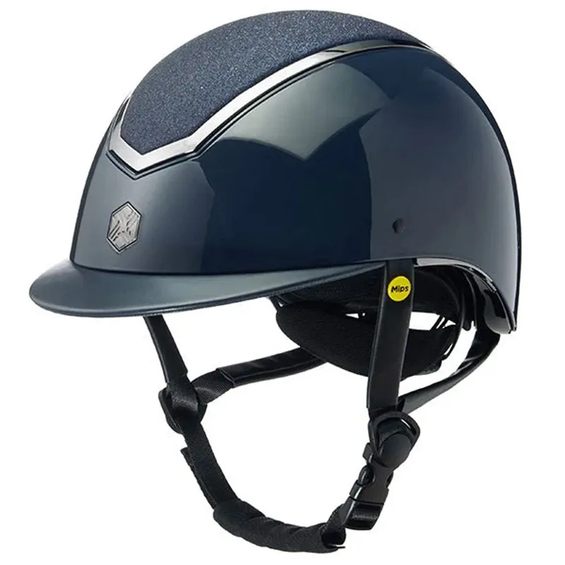 Kylo Riding Helment WITH MIPS - Navy Gloss/Pewter