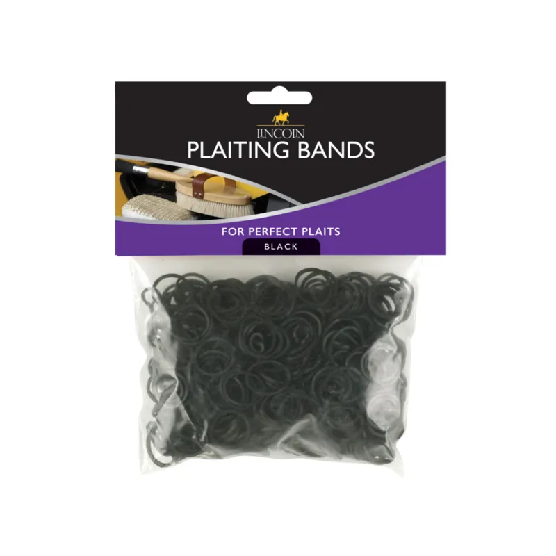 Lincoln Plaiting Bands - Black