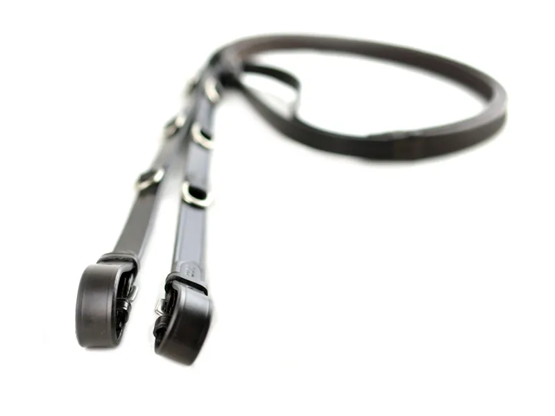 Ascot Market Harborough Reins - Brown - Full Size