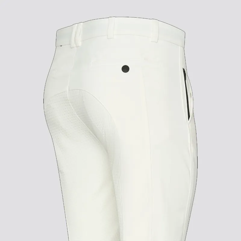 euro-star Marco Mens Full Seat Breeches - White-1