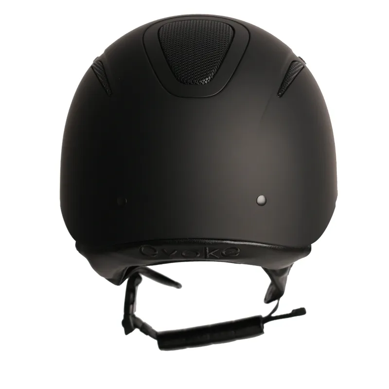 Evoke Elara Classic Peak Midnight Black Matt Riding Helmet-2