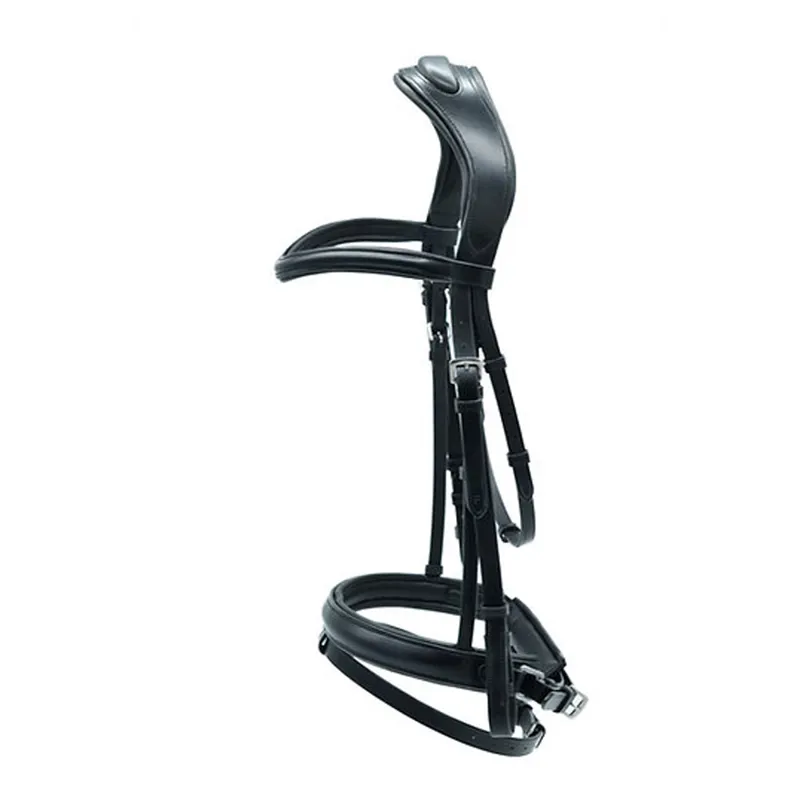 Platinum Anatomical Padded Dressage Bridle - Black-1