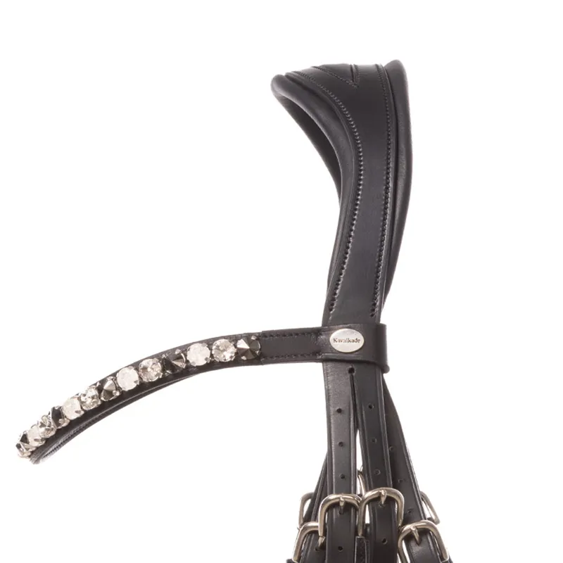 Kavalkade Selina Double Bridle Patent - Black-6