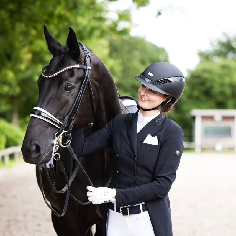 Abus AirLuxe Supreme Riding Hat - Black-6