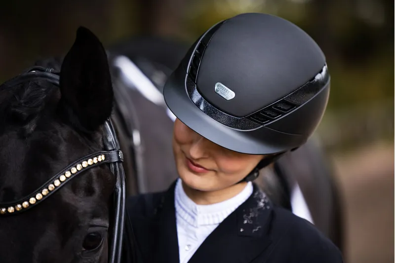 Abus AirLuxe Supreme Riding Hat - Black-5