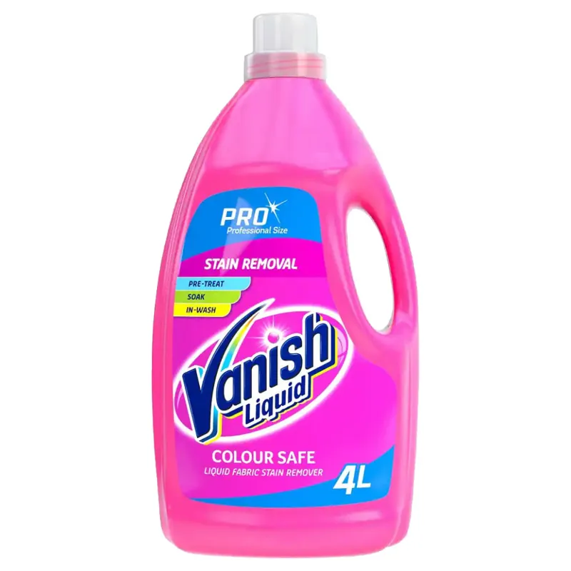 Vanish Oxi Action Liquid Fabric Stain Remover 4Lt