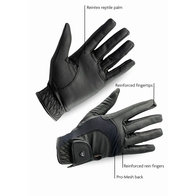 Woof Wear Reintex Mesh Riding Glove - Black-1