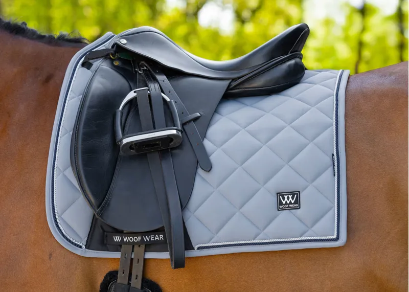 Woof Wear Aura Dressage Saddle Pad - Steel-2