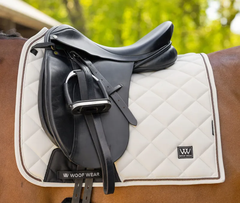Woof Wear Aura Dressage Saddle Pad - Stone-2
