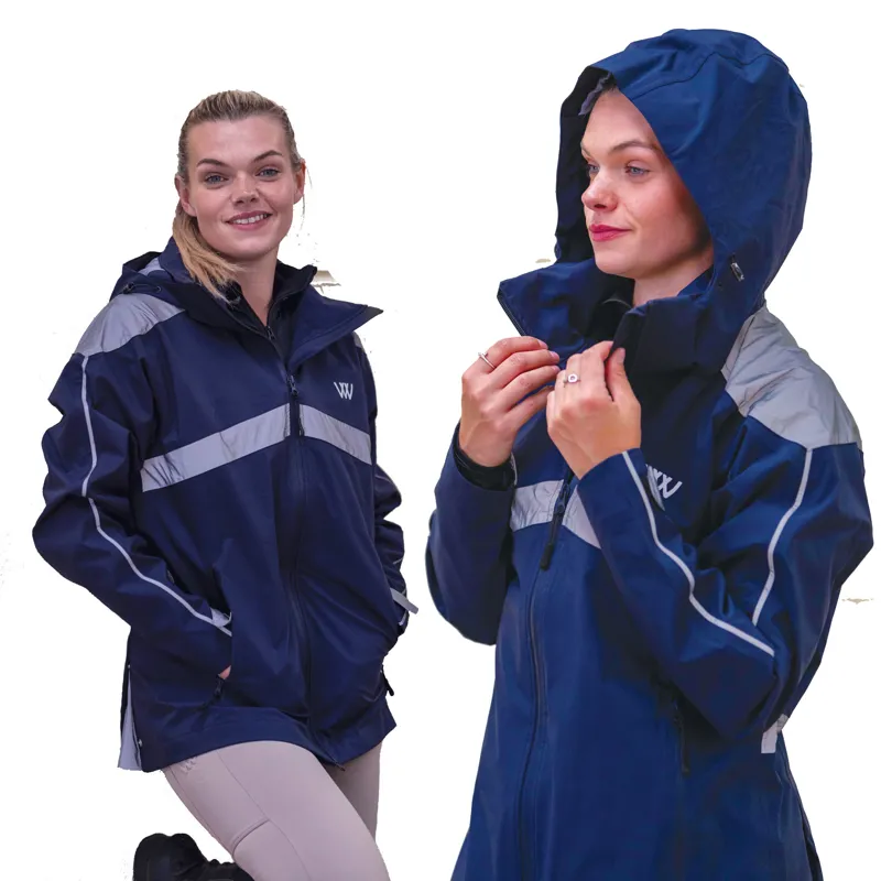 Woof Wear All Season UNISEX Waterproof Riding Jacket - Navy