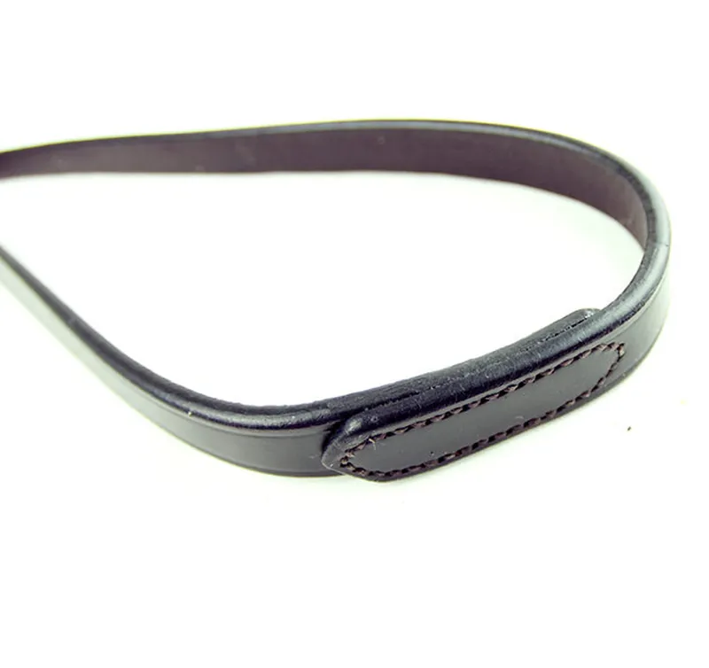 Ascot 1/2 Inch Weymouth Reins - Black-2