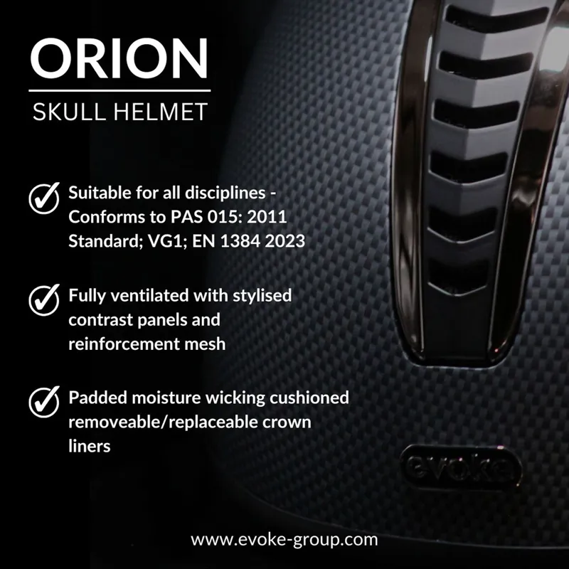 Evoke Orion Jockey Skull - Black-5